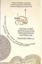Muğam aləmi Beynəlxalq Elmi Simpoziumunun materialları