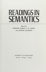 Readings in Semantics