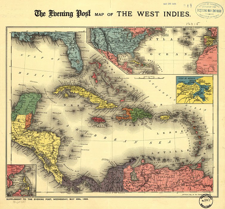 Karib dənizi, 1898