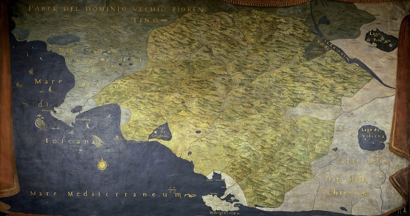Siena və ətrafının xəritəsi