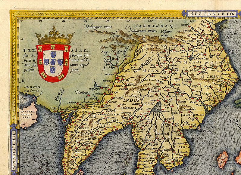 Abraham Ortelius - Şərqi Hindistan, 1570
