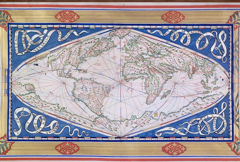 Dieppedən dünya xəritəsi, 1570