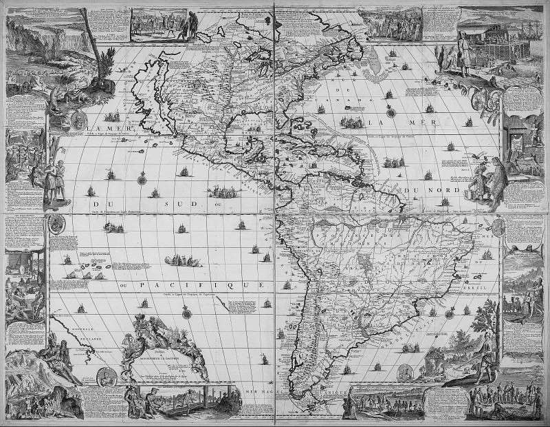 Şimali və Cənubi Amerika, 1698