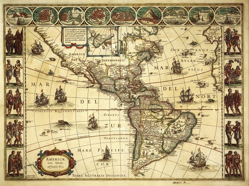 Amerikanın xəritəsi, 1617