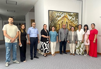 "Xarici tədqiqatçılar Mərkəzi Elmi Kitabxanada"