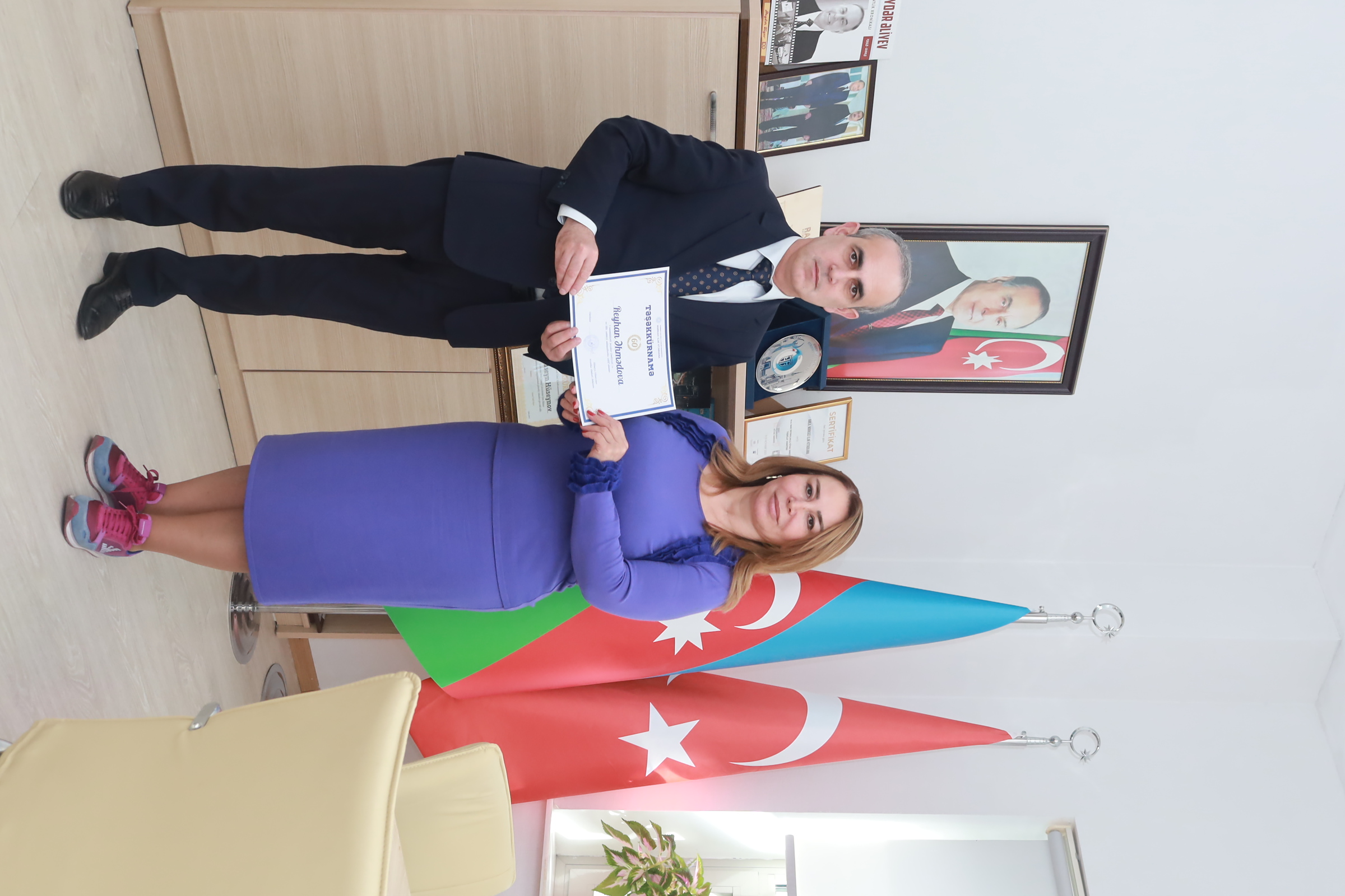 MEK əməkdaşı 60 illik yubileyi münasibətilə Təşəkkürnamə ilə təltif olunub